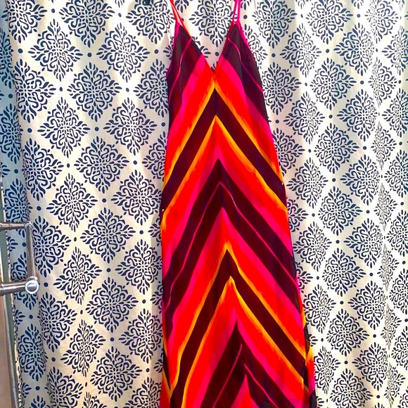 Chevron Slip Dress -ChristopherJohnRogers - Picture 3 of 11